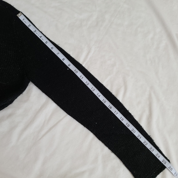 FUC Narciso Rodriguez Design Nation Black Sequined Knit Long Sleeve Sweater, L - Picture 12 of 15